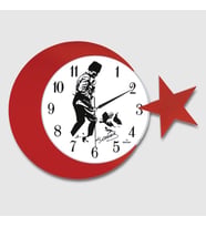 Ay Yildiz Duvar Saati 134-3
