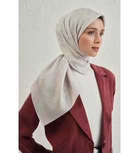 Floş Pamuk Eşarp 1 (Gri)