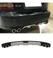 Volvo S40 Gri Difüzör 4 Krom Egzoz Görünümlü Difizör Arka Ek Body Kit
