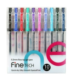 Dong-A Fine-Tech 0.3 mm. İğne Uçlu Kalem 10 Renk Set 