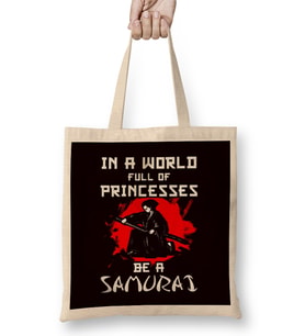 Princess Samurai Japanese Martial Arts Warrior Shinobi Ninja Bez Çanta Uzun Saplı