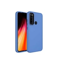 Xiaomi Redmi Note 8 Uyumlu Kılıf Metal Çerçeve ve Buton Tasarımlı Silikon Zore Luna Kapak