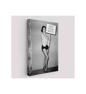 Kadın Hakları Feminist Vintage Kadın Kanvas Tablo-5235