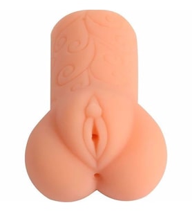 Qianmu Yamei Çift Girişli Realistik Yapay Vajina Erkek Masturbator-VA263-Cm1