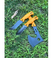 Plastik Saplı Kamp, Piknik Bıçağı 9003 - Plastik Saplı Kamp, Piknik Bıçağı 9004 – Plastik Kabza Karbon Çelik Kamp, Piknik Baltası (Sarı)