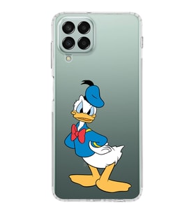 Samsung Galaxy M33 Kapak Donald Duck Tasarımlı Şeffaf  Kılıf