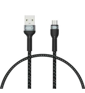 Zore Shira Serisi Micro USB Kablo 30cm (Siyah)