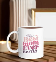 BK Gift Kişiye Özel Anneler Günü Temalı Beyaz Kupa Bardak, Anneler Günü Hediyesi, Anneye Hediye, Ev Hediyesi-1