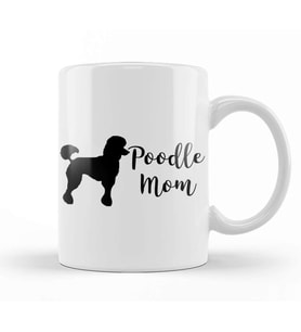 Poodle Mom 019 Kupa Bardak Porselen