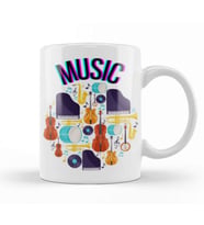 Music Kupa Bardak Porselen