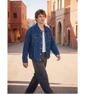 LCW Vision Lacivert Regular Fit Erkek Jean Ceket