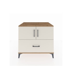 Kronos Şifonyer 2 Raflı Tek Çekmeceli 2 Kapaklı 88x59x80 Çam-Aytaşı