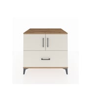Kronos Şifonyer 2 Raflı Tek Çekmeceli 2 Kapaklı 88x59x80 Çam-Aytaşı