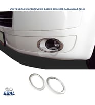 VW T5 CARAVELLE MULTIVAN Krom Sis Çerçevesi 2 prç 2010-2015 Arası P.çelik