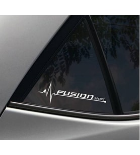 Fusion Yan Cam Sticker Oto Kapı Çıkartma Tuning oto 20 cm x 7 cm yazı 171
