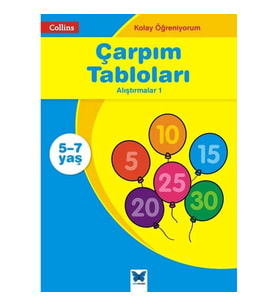 Collins Kolay Öğreniyorum - Çarpım Tabloları Alıştırmalar 1 (5-7 Yaş)