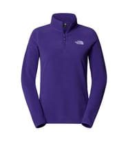 The North Face W 100 GLACIER Kadın Yarım Fermuar Polar NF0A855MNL41 (Eflatun)
