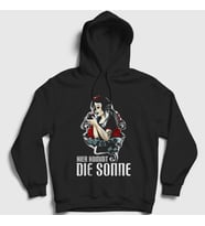 Presmono Unisex Siyah Kommt Die Sonne Rammstein Kapüşonlu Sweatshirt 437417tt