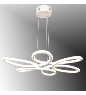 TT308-BY TT Aydınlatma Papatya Modeli Mat Beyaz 2 Renk Modüllü Led Avize