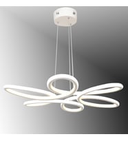 TT308-BY TT Aydınlatma Papatya Modeli Mat Beyaz 2 Renk Modüllü Led Avize