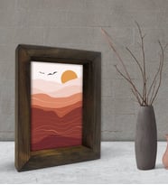 BK Gift Dekoratif Doğal Masif Ahşap Çerçeve 15x20cm-47 (Beyaz)