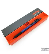 Rotring 500 Mavi 0.5 Mekanik Kurşun Kalem  İsme Özel Kalem (Siyah-Gri)