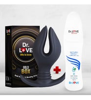 DrLove Erkekler ve Kadınlar İçin Kanal Genişletici Anal Butt Plug + DrLove Kayganlaştırıcı