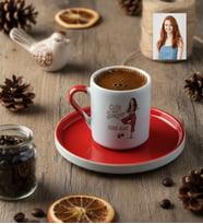 Kişiye Özel Karikatürlü Cute But Scorpio Akrep Burcu Türk Kahvesi Fincanı Doğum Günü Hediyesi