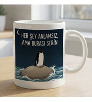 BK Gift Nihilist Penguen Beyaz Kupa Bardak -6, Ofis ve Hediye Kupası, Arkadaşa Hediye