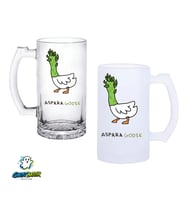 Asparakaz Kulplu Bira Bardağı Buzlu veya Şeffaf Seçenekli 0269