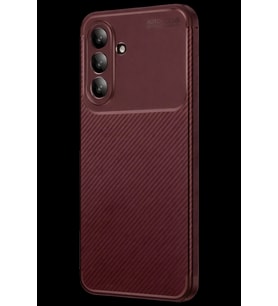 Pilelistore   Samsung Galaxy A26 Kılıf Auto Focus Karbon Kapak - Bordo
