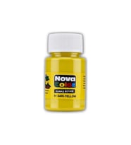 Kumaş boyası, canlı renkler, solmaz, tişört, çanta, tekstil boyası-Sarı Renk 30ml-1 Adet (Çok Renkli)