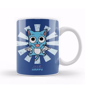 Happy Fairy Tail Retro Japanese Kupa Bardak Porselen