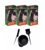 NATURAL COLORS 4B BİTTER ÇİKOLATA 3 ADET+SAÇ BOYAMA SETİ