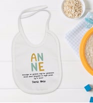 BK Kids Kişiye Özel Anne Tasarımlı Bebek Mama Önlüğü - Model 2