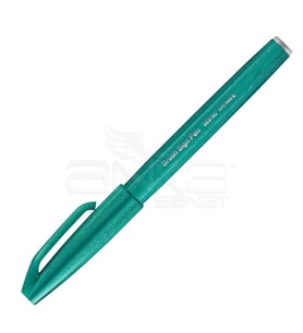 Pentel Brush Sign Pen Fırça Uçlu Kalem Turquoise Green