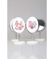 DEKOMUS İLE AYAKLI MAKYAJ AYNASI "ELEGANCE MIRROR" (Turkuaz)