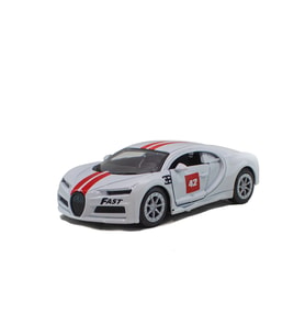 Metal Oyuncak Araba Bugatti Çek Bırak 12 Cm Beyaz
