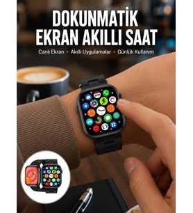 Northcity Akıllı Saat Android ve iOS Uyumlu Kavisli Kasa AMOLED Ekran - 41mm