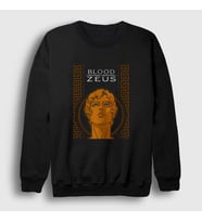 Presmono Unisex Siyah Cover Dizi Blood Of Zeus Sweatshirt 507528tt