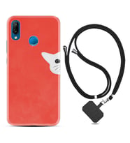Huawei P20 Lite Mate 10 20 Lite Pro P40 Lite KılıfBoyun Askılı Silikon Kedoş 1735