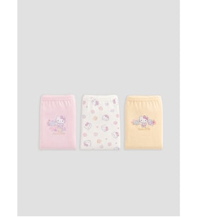 LCW Kids Ekru Hello Kitty Baskılı Kız Çocuk Külot 3'lü