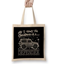 All I Want For Christmas Is A Defender Bez Çanta Uzun Saplı
