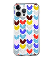 PrintiFy Apple iPhone 14 Pro Max Uyumlu Water Color 1 Baskılı Şeffaf Köşe Korumalı Antişok Kılıf