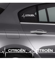 Citroen Bx İçin Uyumlu Aksesuar Oto Ritim Sticker 2 Adet 20*9 Cm