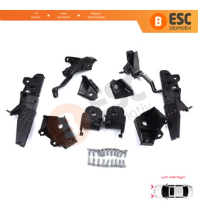 Renault Clio MK5 B7 BF 2019-On 260E70544R 260E69870R İçin Sol Sağ Ön Far Tamir Seti