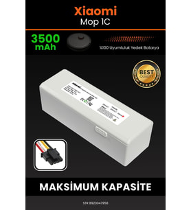 Xiaomi Mi Vacuum Mop 1C 3500mAh Robot Süpürge Bataryası - Gerçek Kapasite, Maksimum Güvenlik