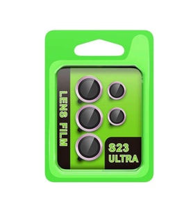 Samsung Galaxy S23 Ultra Raze Metal Kamera Lens - Lila
