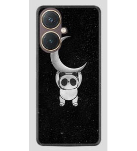 Vivo Y27 Kılıf Desenli Silikon Platinium Series Panda Moon 1811