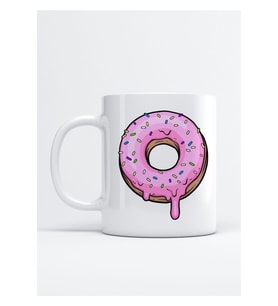 Pembe Donut Kupa Bardak